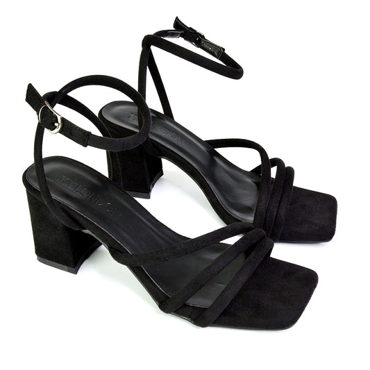 Black | XY London | black heels,black high heels,black mid heels,black block heels ,black mid block heels