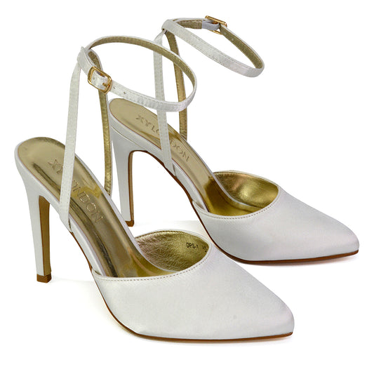 | XY London | ivory heels,ivory high heels,ivory stilettos,ivory court shoes,ivory bridal heels