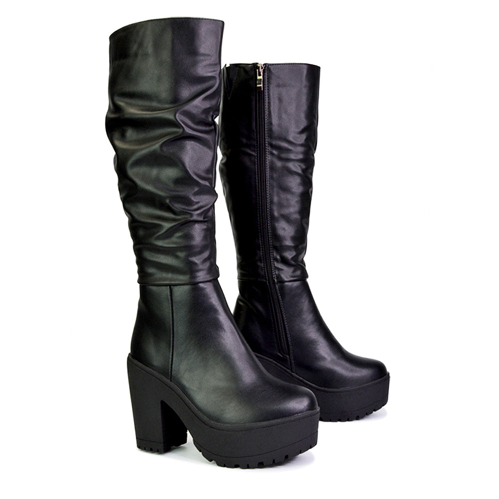 Over knee platform boots uk store