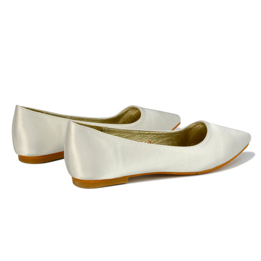 Ivory | XY London | ivory flats,ivory bridal shoes,ivory bridal flats,ivory pumps,ivory pump shoes