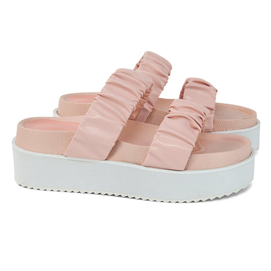 | XY London | Pink Sandals,Pink Flatforms,Pink Flatform Sandals,Pink Strappy Sandals,Pink Slides