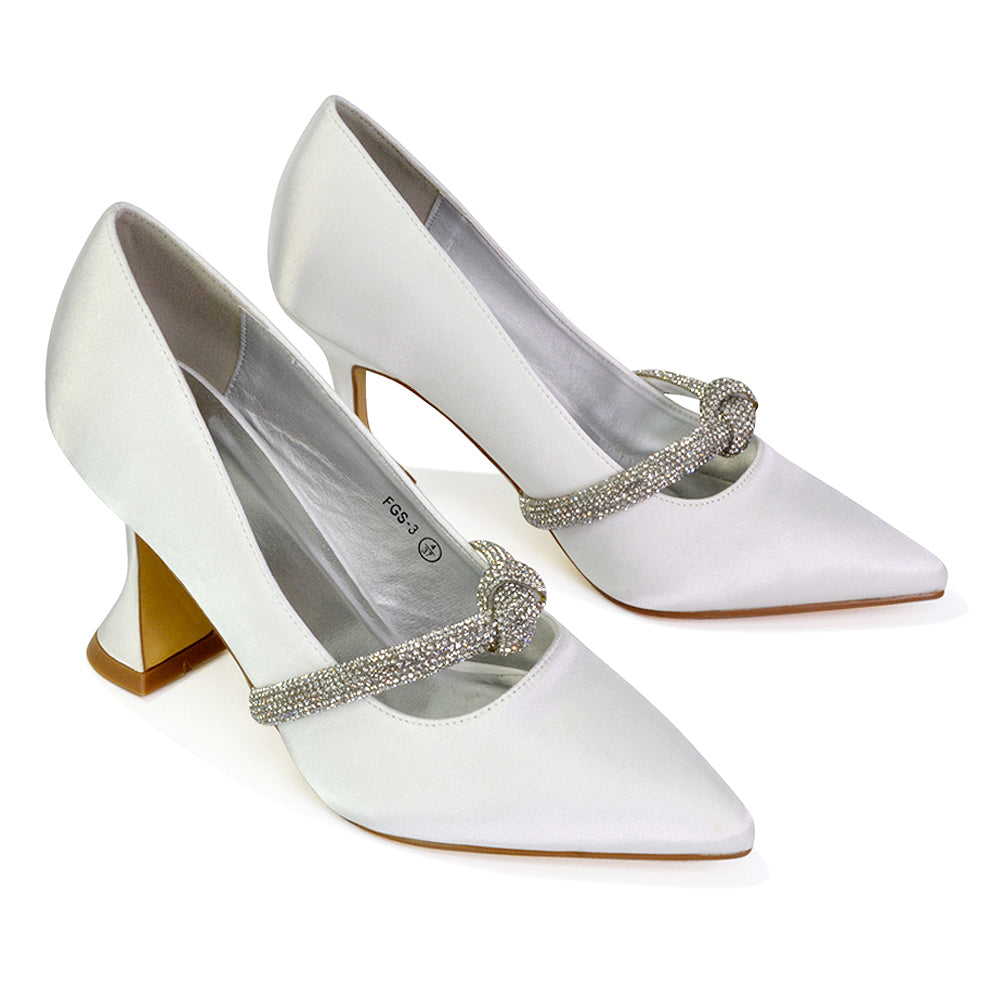 White satin wedding shoes uk hotsell