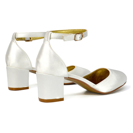 Ivory Satin | XY London | Ivory Satin Bridal Shoes,Ivory Satin Wedding Shoes,Bridal Shoes Ivory Satin,Ivory Satin Court Heels,Ivory Satin Court Heels