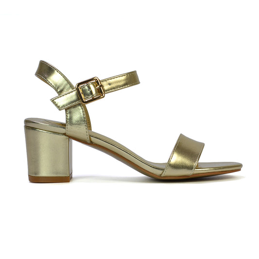 Gold Metallic | XY London | Gold Metallic heels,Gold Metallic mid heels,Gold Metallic block heels,Gold Metallic mid block heels,Gold Metallic strappy heels