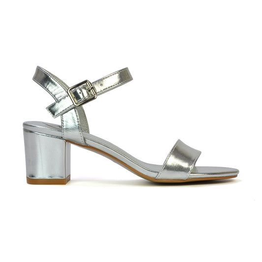 Silver | XY London | silver heels,silver mid heels,silver block heels,silver mid block heels,silver strappy heels
