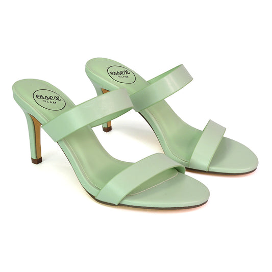 | XY London | green heels,green high heels,green mules,green mule heels,green stilettos