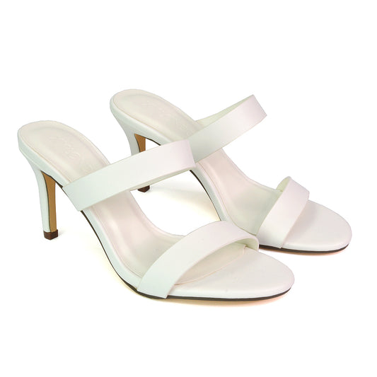 | XY London | white heels,white high heels,white mules,white mule heels,white stilettos
