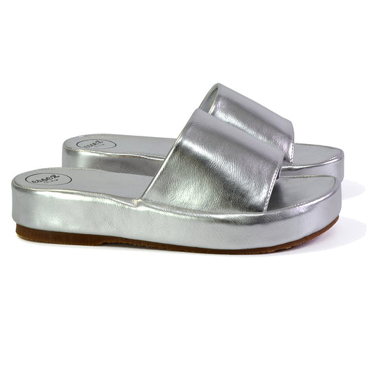 | XY London | silver sandals,silver flat sandals,silver flatforms,silver platforms