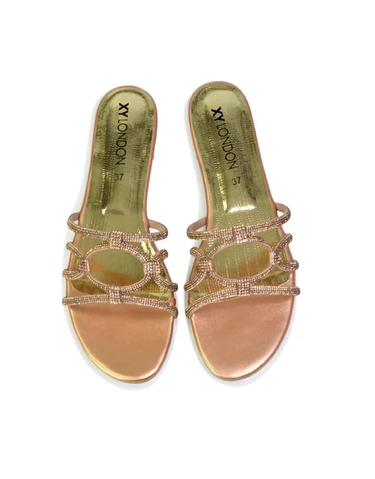 | XY London | pink sandals,pink flat sandals,pink diamante sandals,pink flat diamante sandals,pink diamante flat sandals,pink bridal flats