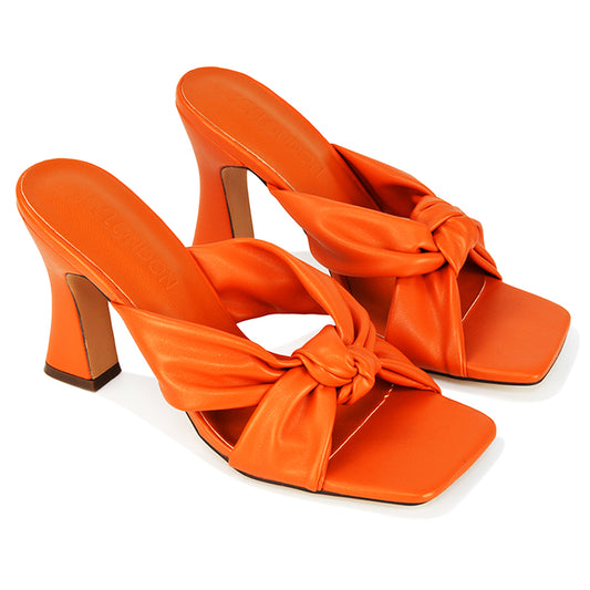 Orange | XY London | Orange Heels,Orange Mules,Orange Block Heels,Orange Square Toe Heels,Orange High Heels