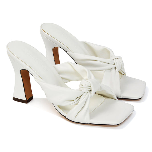 White | XY London | White Heels,White Mules,White Block Heels,White Square Toe Heels,White High Heels