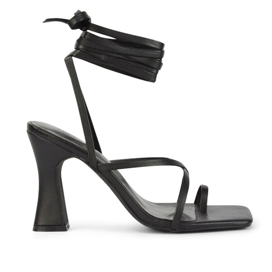 | XY London | Black Lace Up Heels,Black Square Toe Heels,Black Strappy Heels,Black Block Heels