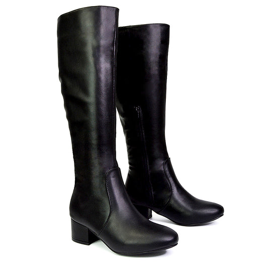 Black | XY London | black boots,black knee high boots,black heeled boots,black high heel knee high boots,black western boots