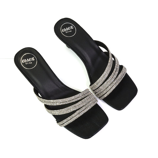 Black | XY London | Blackheels,Blackhigh heels,Blackmule heels,Blackkitten heels,Blackdiamante heels