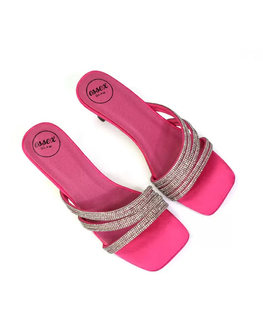 Pink | XY London | Pinkheels,Pinkhigh heels,Pinkmule heels,Pinkkitten heels,Pinkdiamante heels