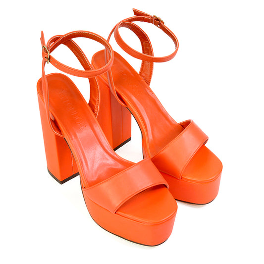Orange | XY London | orange heels,orange high heels,orange platform heels,orange heels platform,orange shoes platform
