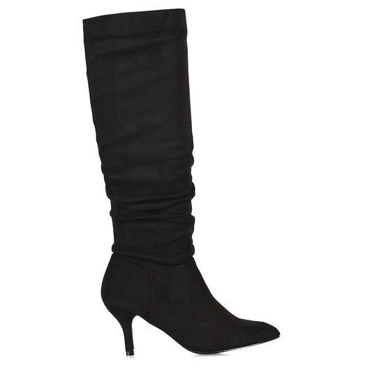 Black | XY London | black boots, black knee high boots, black long boots