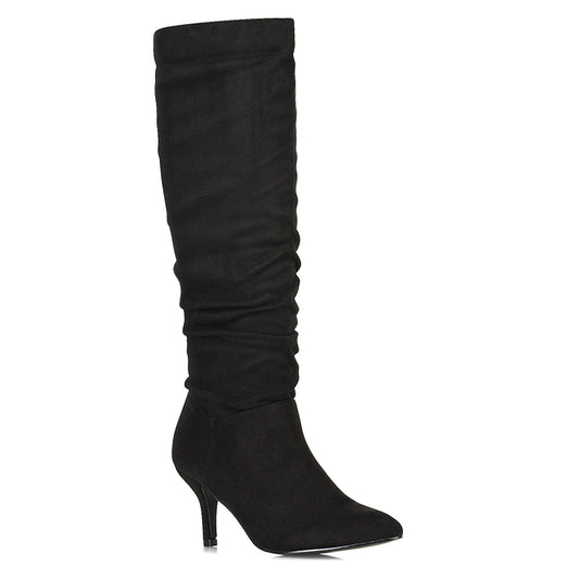 Black | XY London | black boots, black knee high boots, black long boots