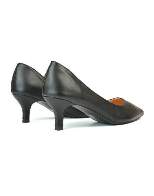 black slip on pump shoe heels, black classic court heels, slip on pump shoe heels, classic court heels