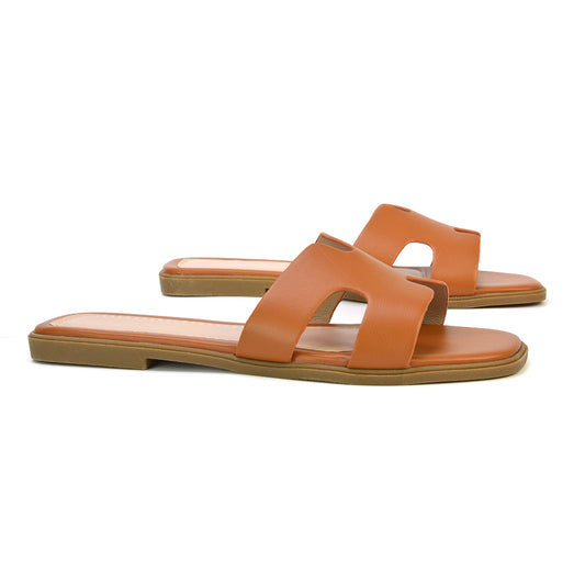 tan sandals, tan flat sandals, sandals, flat sandals