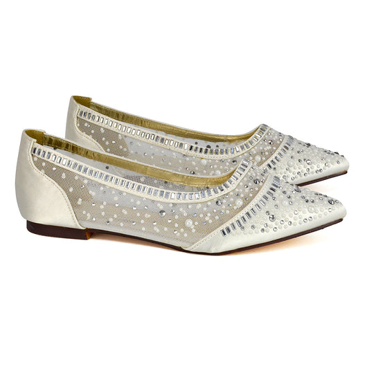 Ivory | XY London | ivory flats,ivory bridal shoes,ivory bridal flats,ivory pumps,ivory bridal pump