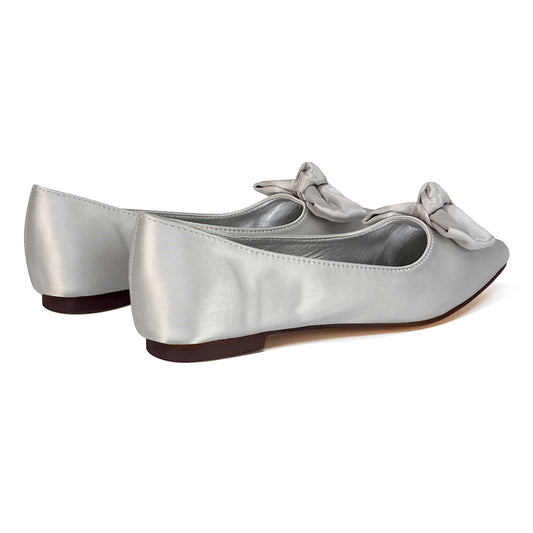 Silver | XY London | silver flats,silver pumps,silver bridal pumps,silver bridal shoes,silver bridal flats