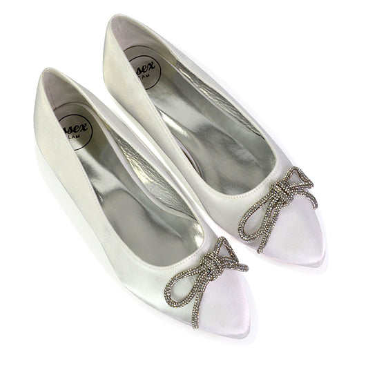 White | XY London | white pumps,white pump shoes,white ballerina shoes,white flats,white diamante pumps