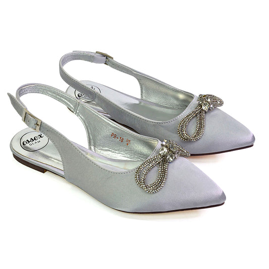 Silver | XY London | silver pumps,ivory pump shoes,ivory ballerina shoes,ivory ballerina pumps