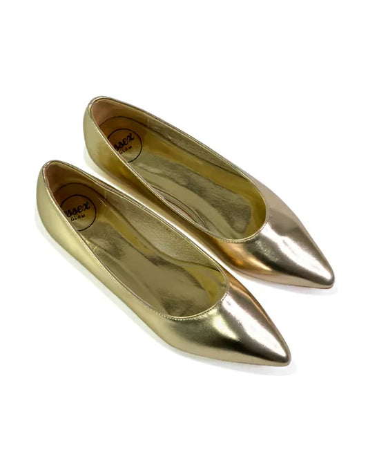 Gold | XY London | gold pumps,gold pump shoes,gold ballerinas ,gold ballerina shoes,gold flats
