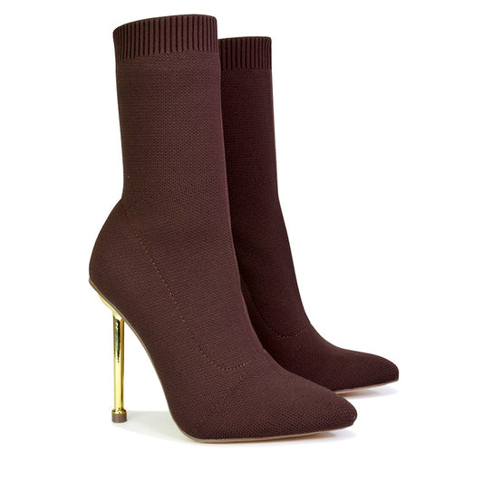 Orange | XY London | orange boots,orange ankle boots,orange heeled boots,orange sock boots,orange sock boot heels