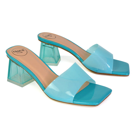 Blue | XY London | blue heels,blue mules,blue mule heels,blue mid heels,blue block heels