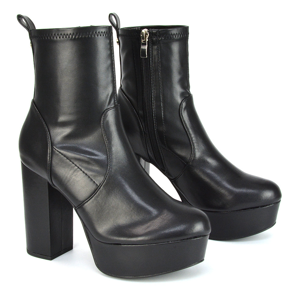 Platform heel boots uk 2025