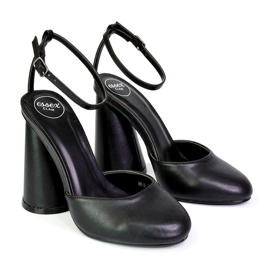 Black | XY London | black heels,black cylinder ,black high heels,black block heels,black strappy heels