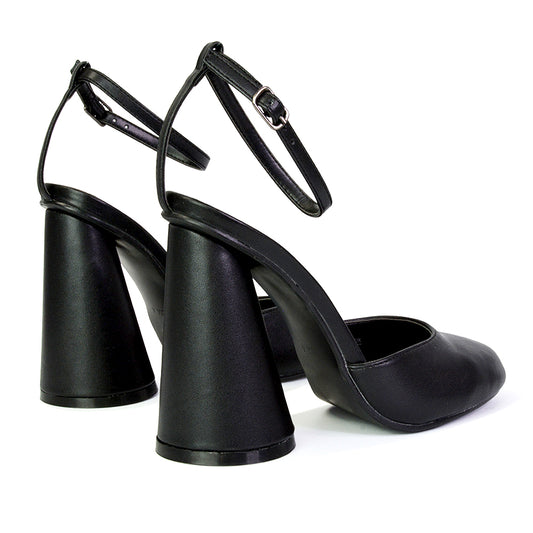 Black | XY London | black heels,black cylinder ,black high heels,black block heels,black strappy heels