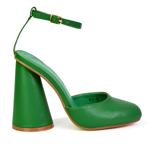 Green | XY London | green heels,green high heels,green cylinder heels,green block heels,green strappy heels