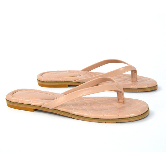 Nude | XY London | Nude Toe Post Sandals,Nude Flip Flops,Nude Quilted Sandals,Nude Flat Sandals,Nude Strappy Sandals