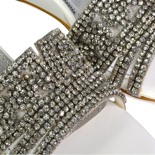 White | XY London | white wedge heels