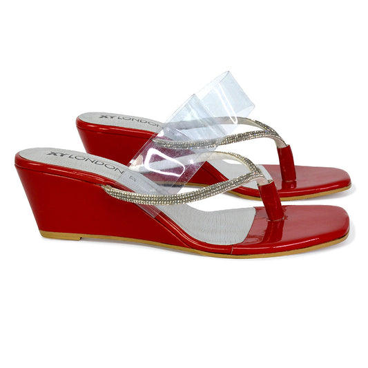 Silver | XY London | silver wedges,silver wedge heels,silver wedge sandals,silver diamante wedges,silver diamante sandals