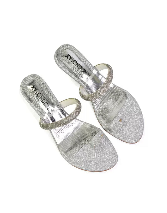 Silver | XY London | silver wedges,silver wedge heels,silver wedge sandals,silver wedge heel sandals,silver wedge shoes,silver diamante wedge heels