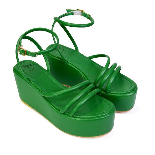 Green | XY London | green wedges,green wedge heels,green sandal wedge heels,green platform wedges,green heels