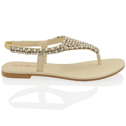 nude | XY London | nude sandals, nude flat sandals, nude diamante sandals, nude diamante flat sandals