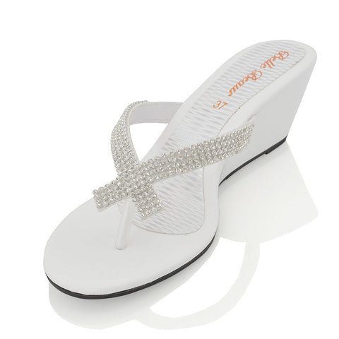white | XY London | JULIETTA white SANDALS ,white wedges,white wedge heels,white wedge sandals,white wedge heel sandals,white heeled sandals