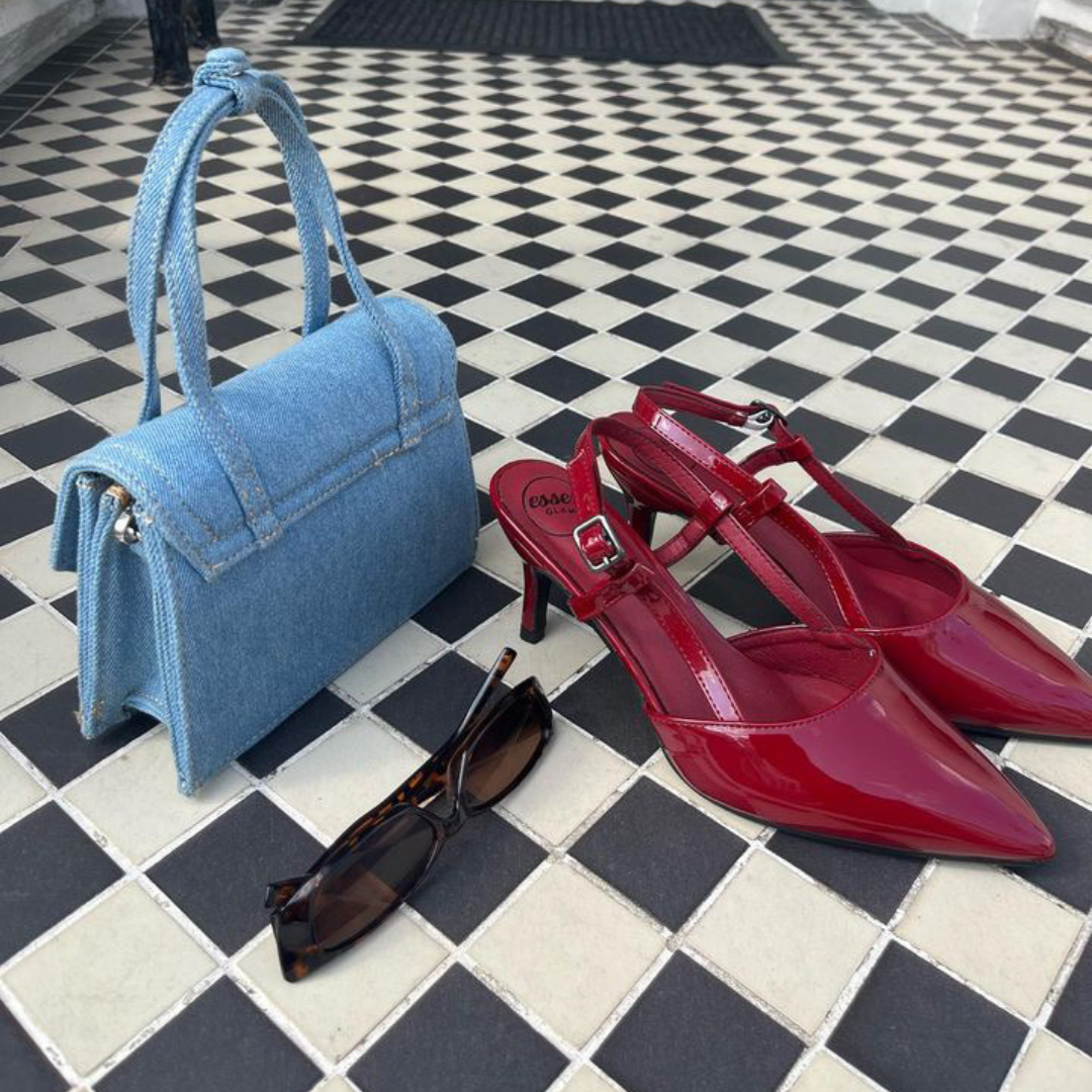 red stiletto heels, summer heels, red heels for summer
