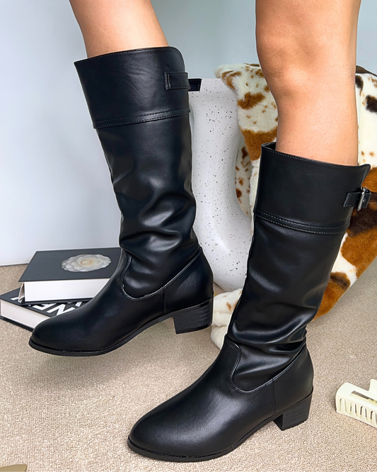 black western boots, black knee high western boots, cowboy boots, women's cowboy boots