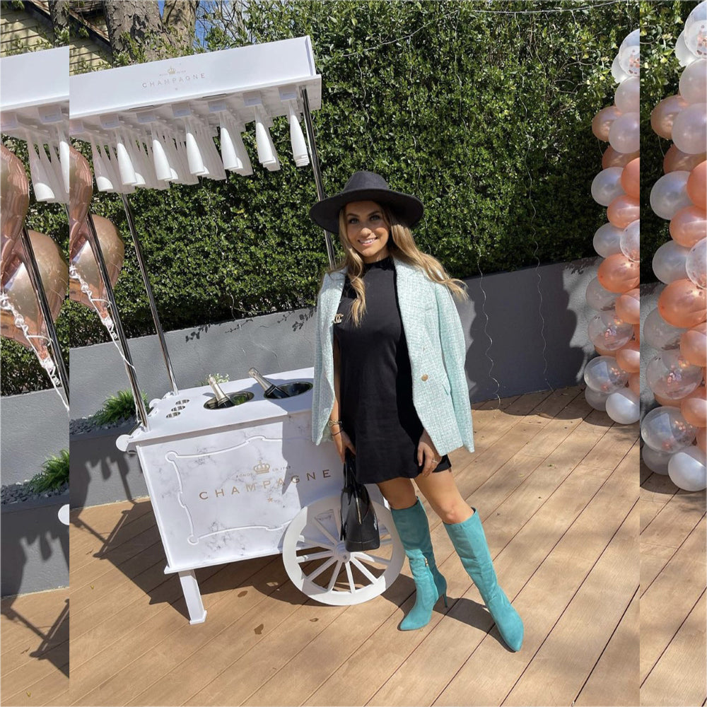  | XY London | ,,,Green Boots, Green Heeled Boots, Green Knee High Boots,