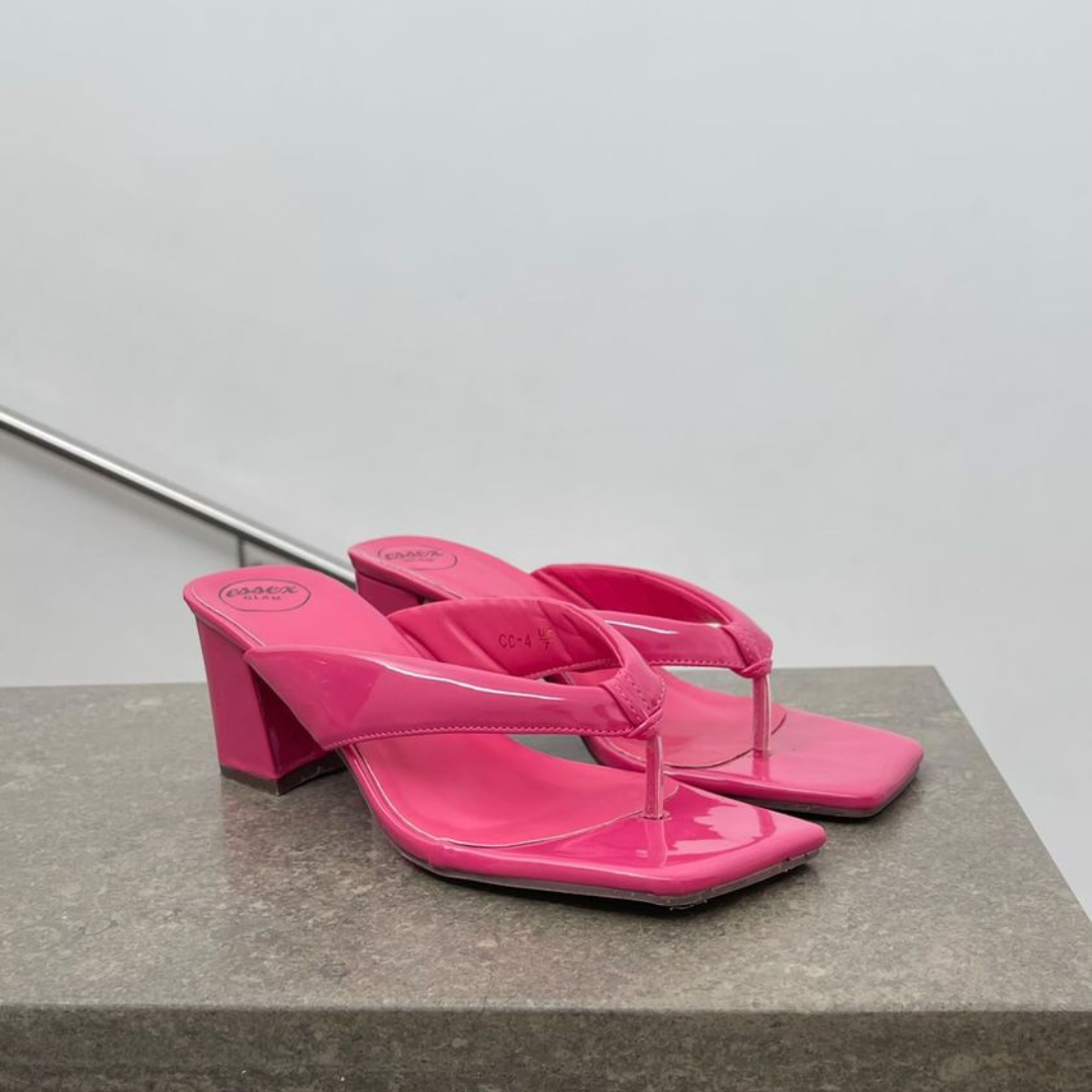 flip flop heels, heeled sandals, block heel sandals