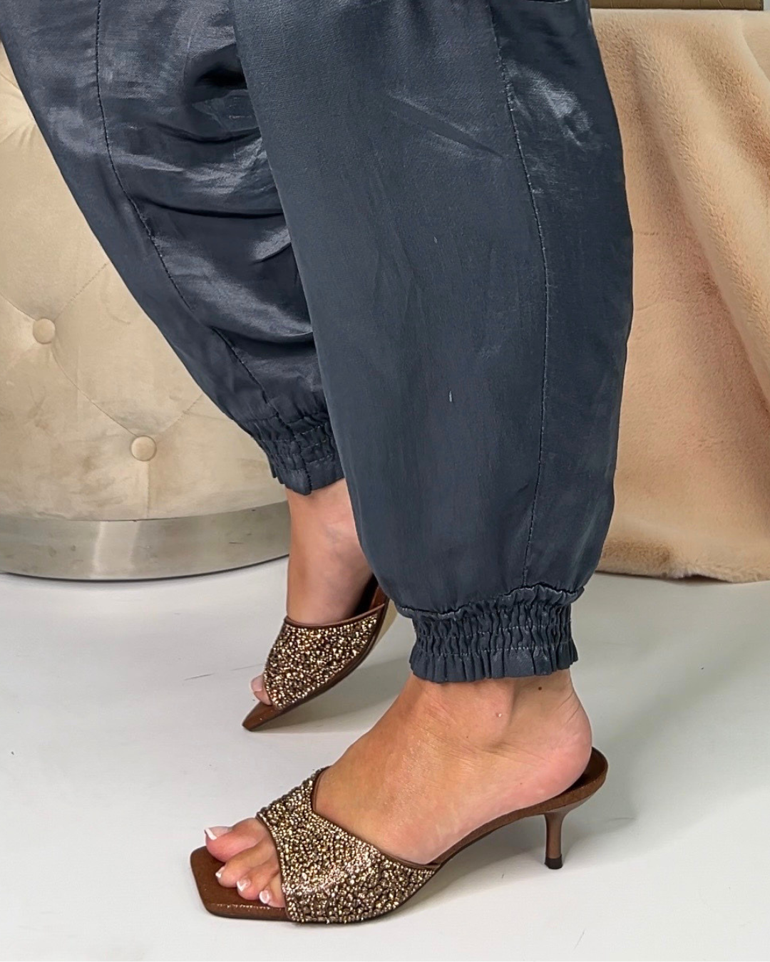 brown sparkly kitten heels