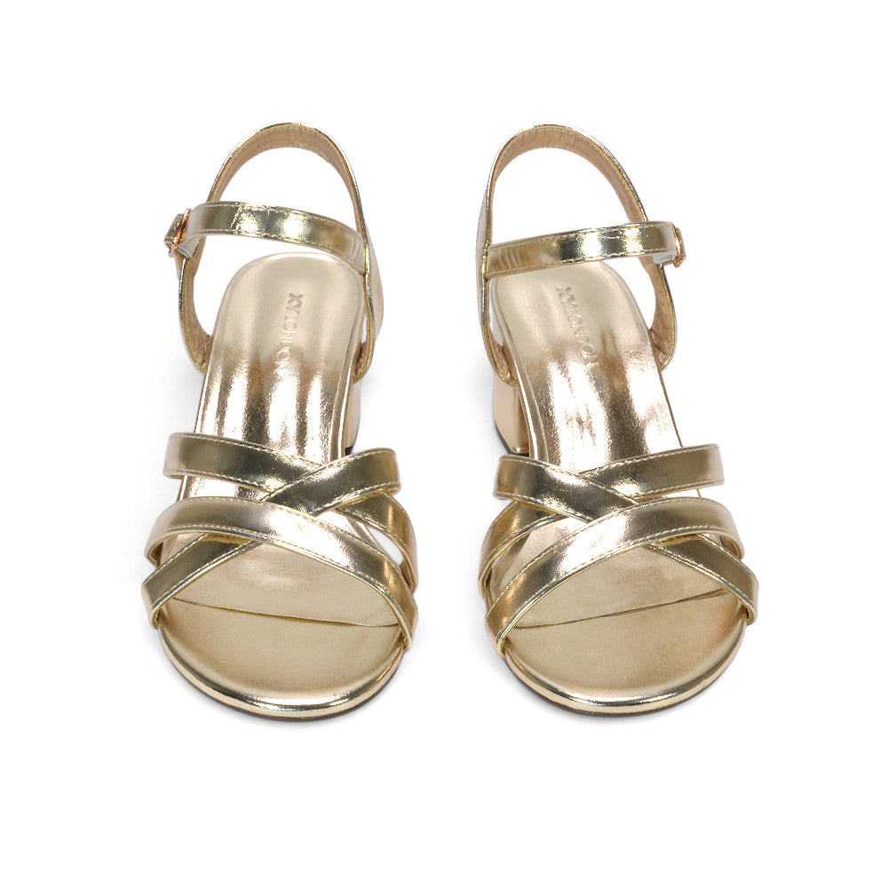 gold strappy heels for wedding guests