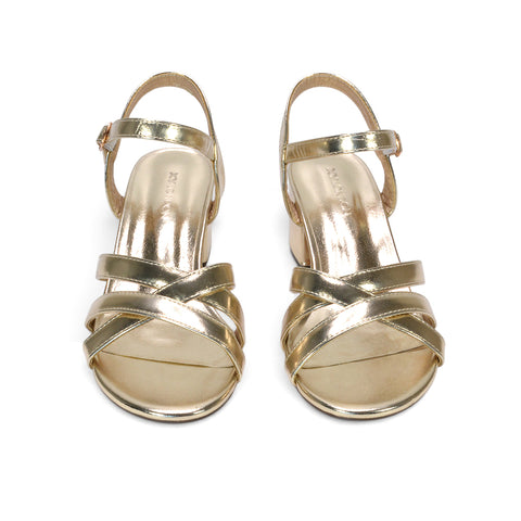 gold strappy heels for wedding guests