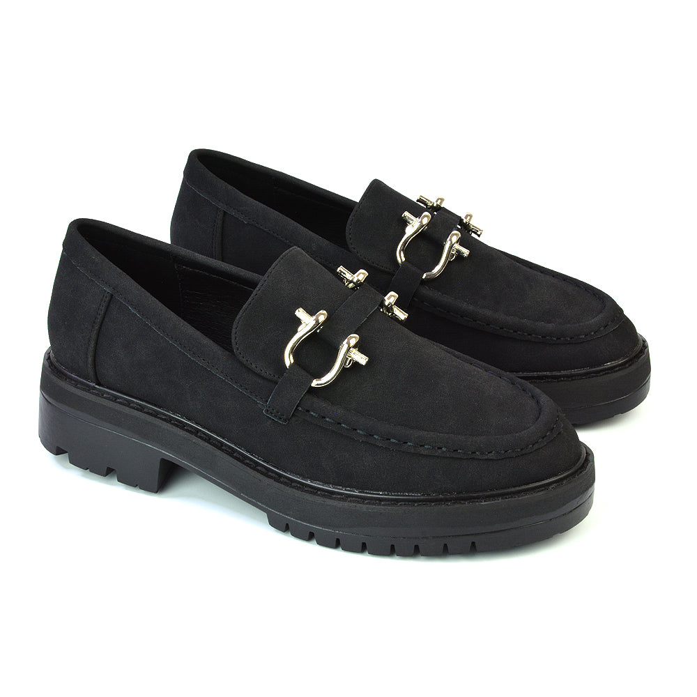 Is Riley Chunky Riley Chunky Bloc... - Black Faux Suede / UK 3 | EU 36 | US 5